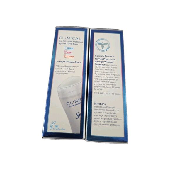 Solid Antiperspirant Deodorant Completely Clean 1.6 oz Each – New Sealed - Picture 2 of 4